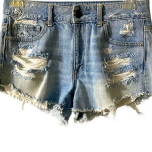 EUC American Eagle Outfitters Jean Shorts, distressed, Vintage, Sz 6, Denim